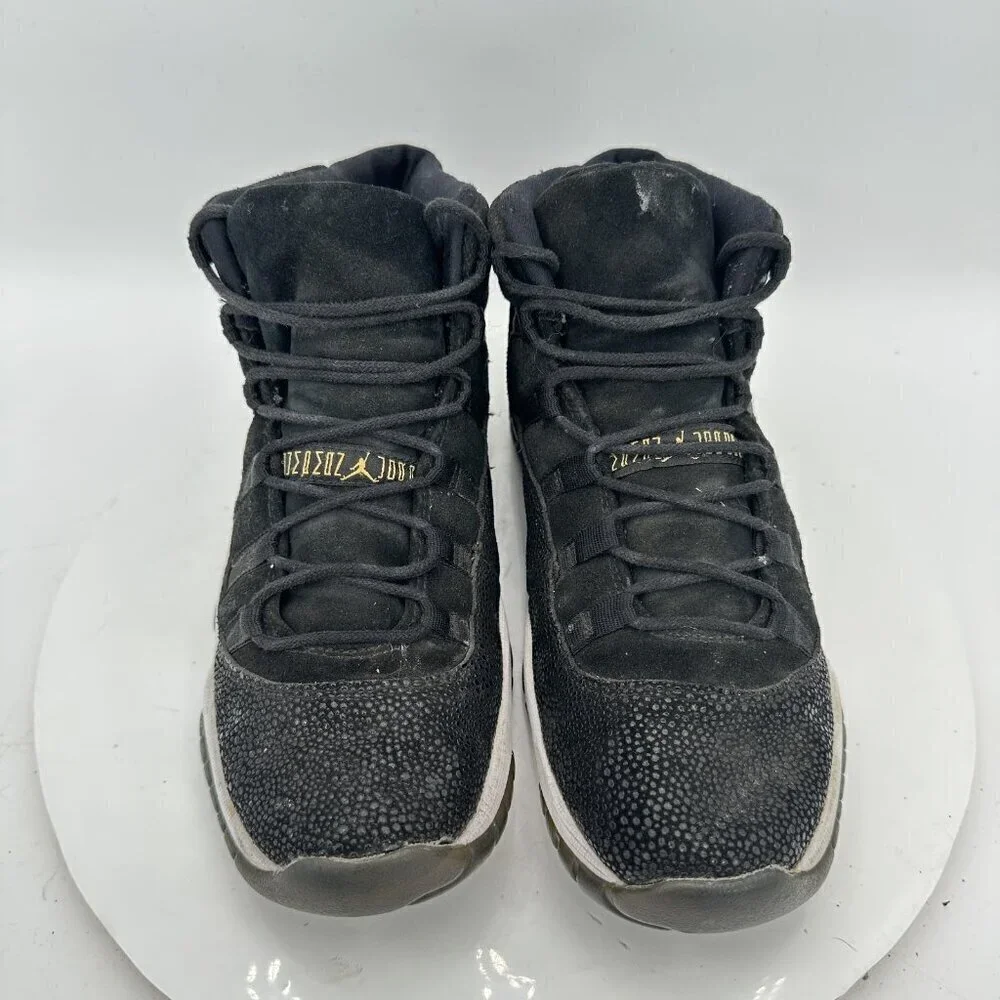 Nike Air Jordan 11 Heiress Youth Size 6Y Women 7.5 852625-030 Black White Shoes